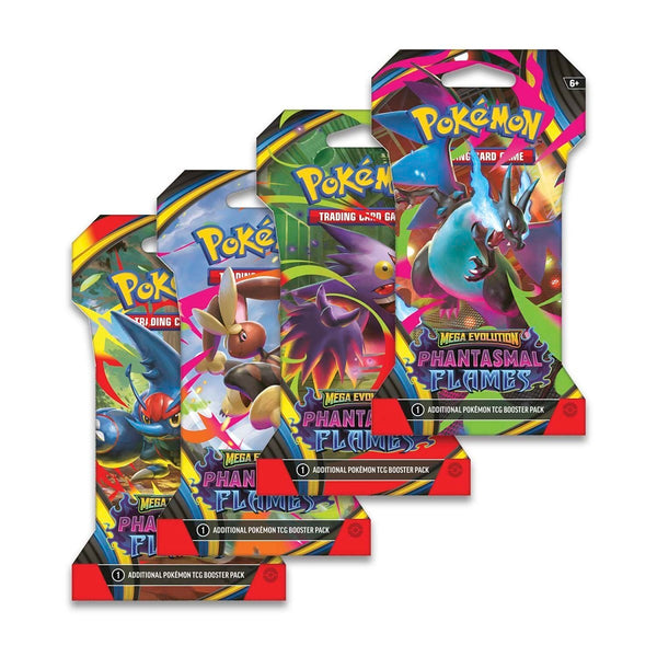 Pokémon TCG: Mega Evolution-Phantasmal Flames Sleeved Booster Pack (10 Cards)
