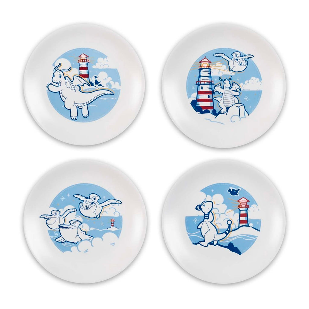 Pikachu, Dragonite, Ampharos & Pelipper Pokémon Summer Plates (4-Pack)