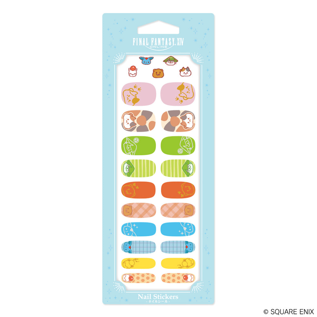 FINAL FANTASY XIV Nail Stickers Minion Doodles