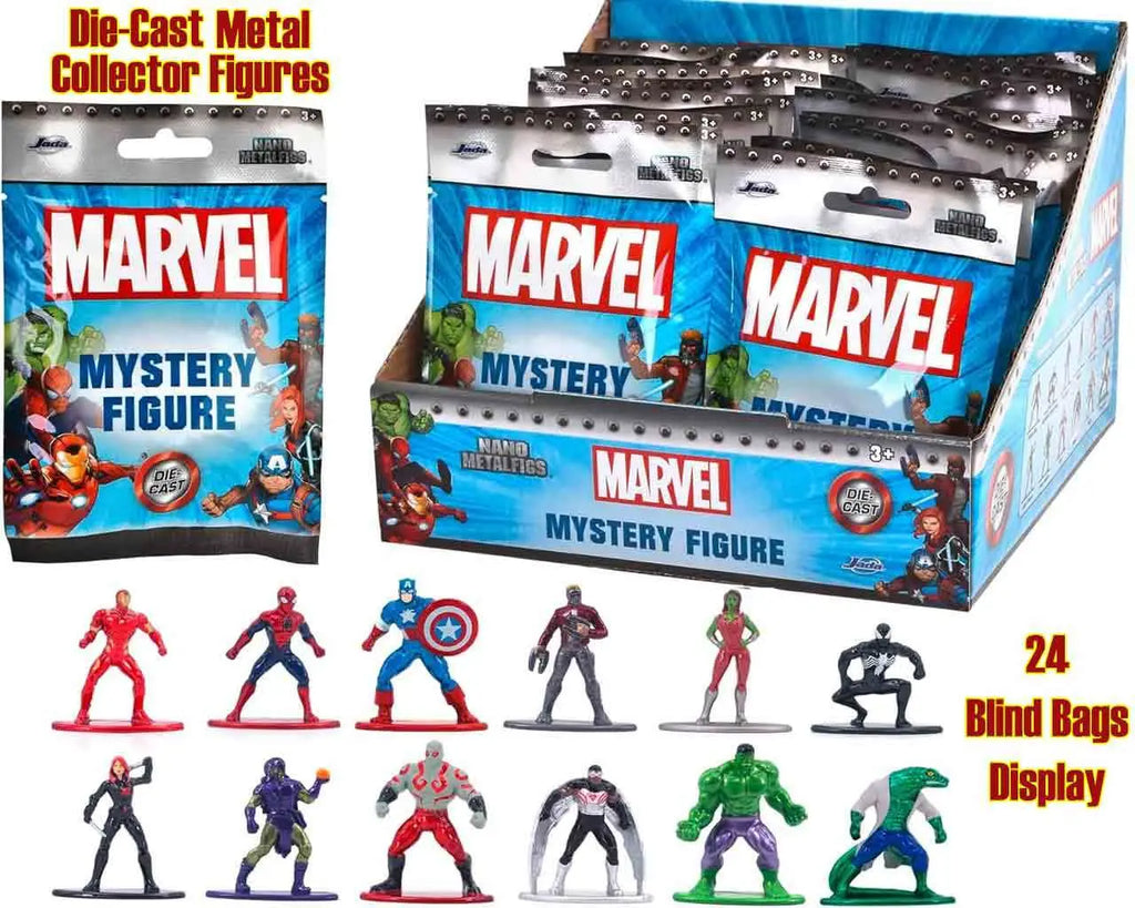 Marvel Nano Metal Figures Blind Bag Display 24 Jada Toys