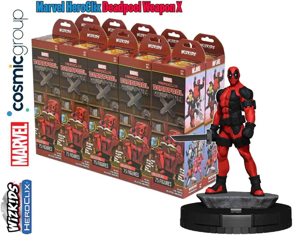 MARVEL HEROCLIX - DEADPOOL WEAPON X - BOOSTER BRICK WIZKIDS