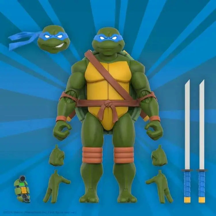 Teenage Mutant Ninja Turtles ULTIMATES! W12 LEONARDO ANIMATED 2003 SUPER 7