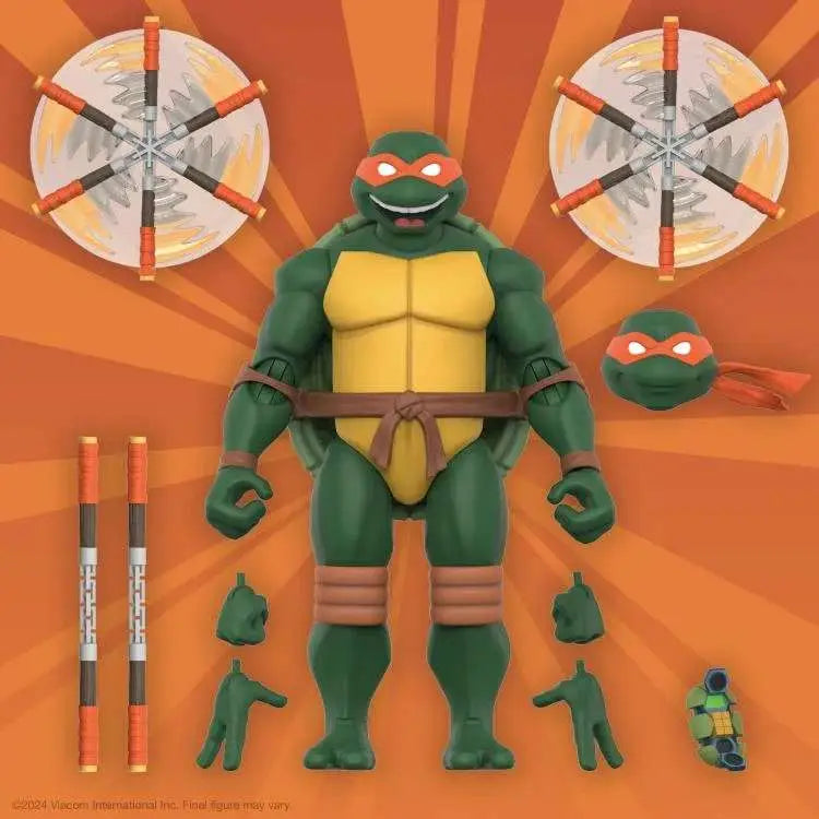 Teenage Mutant Ninja Turtles ULTIMATES! W12 MICHELANGELO ANIMATED 2003 SUPER 7