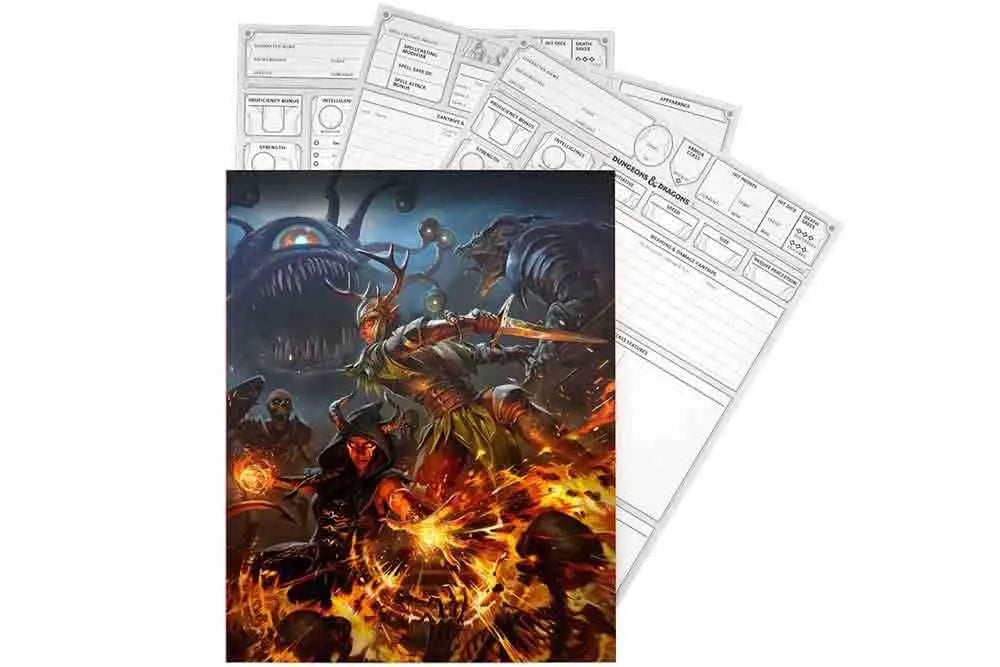 DUNGEONS & DRAGONS CHARACTER SHEETS 2024 WIZARDS OF THE COAST
