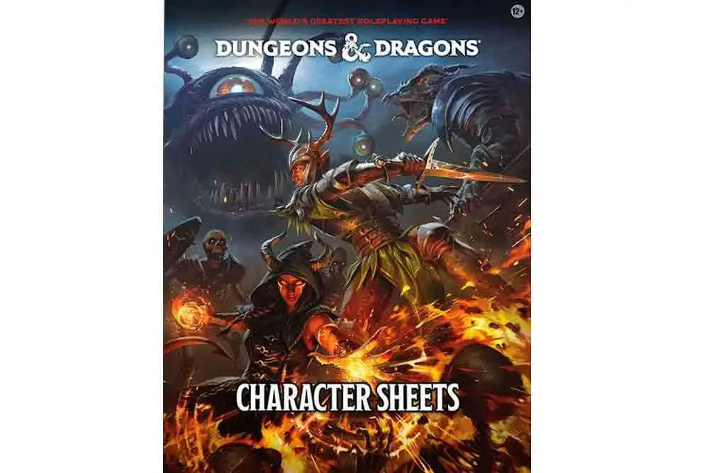 DUNGEONS & DRAGONS CHARACTER SHEETS 2024 WIZARDS OF THE COAST