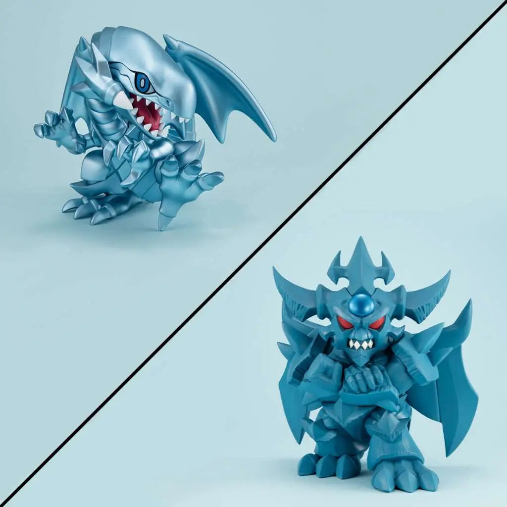 MEGATOON YU GI OH BLUE EYES WHITE DRAGON + OBELISK THE TORMENTOR SET WITH GIFT MEGAHOUSE