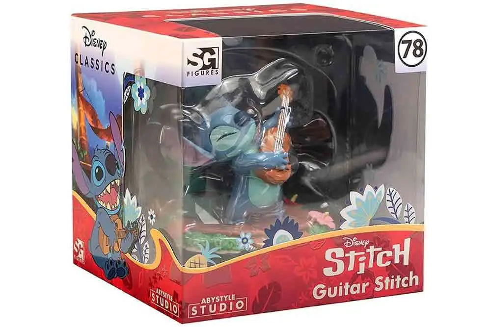 DISNEY LILO & STITCH GUITAR STITCH SUPER FIGURE COLLECTION 1/10 PVC STATUE Abystyle Studio