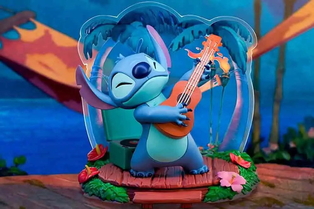 DISNEY LILO & STITCH GUITAR STITCH SUPER FIGURE COLLECTION 1/10 PVC STATUE Abystyle Studio