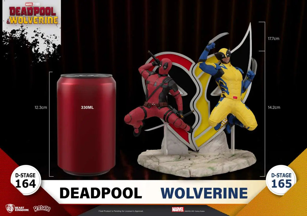 D STAGE DEADPOOL AND WOLVERINE WOLVERINE BEAST KINGDOM
