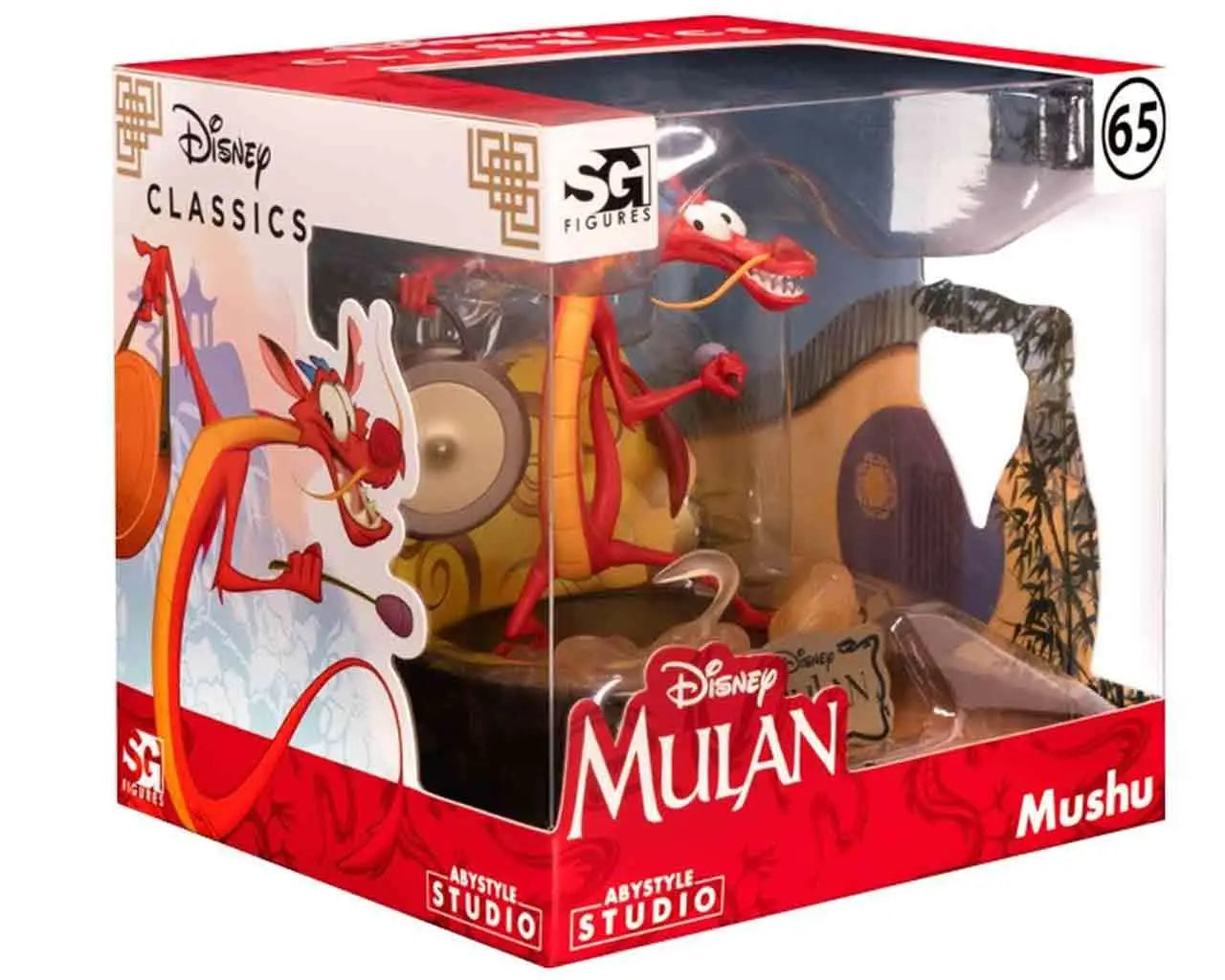 DISNEY MULAN MUSHU SUPER FIGURE COLLECTION 1/10 PVC STATUE Abystyle Studio
