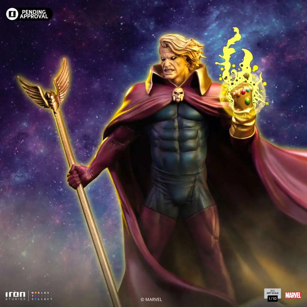 INFINITY GAUNTLET ADAM WARLOCK 1/10 STATUE IRON STUDIOS