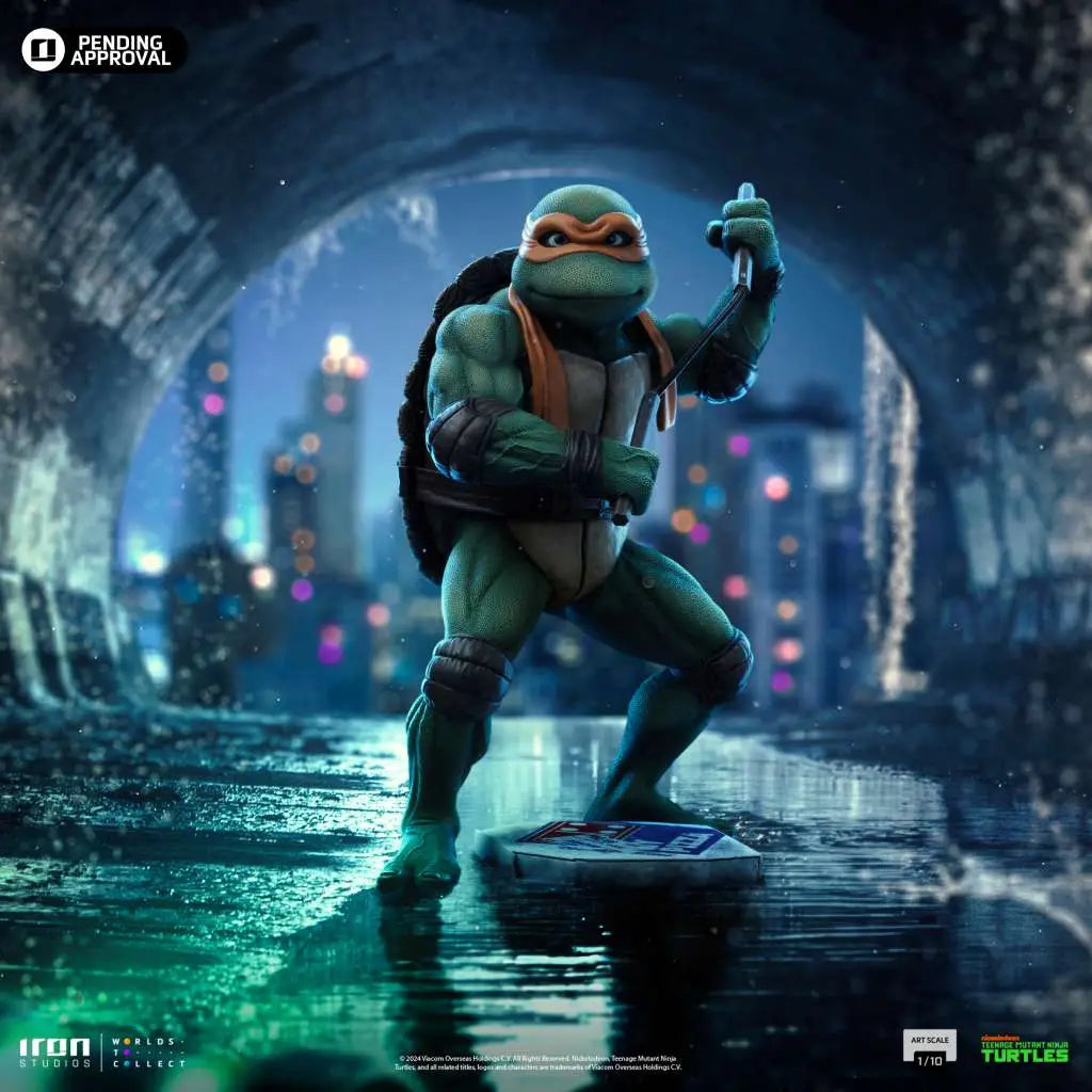 Teenage Mutant Ninja Turtles MOVIE MICHELANGELO 1/10 STATUE IRON STUDIOS