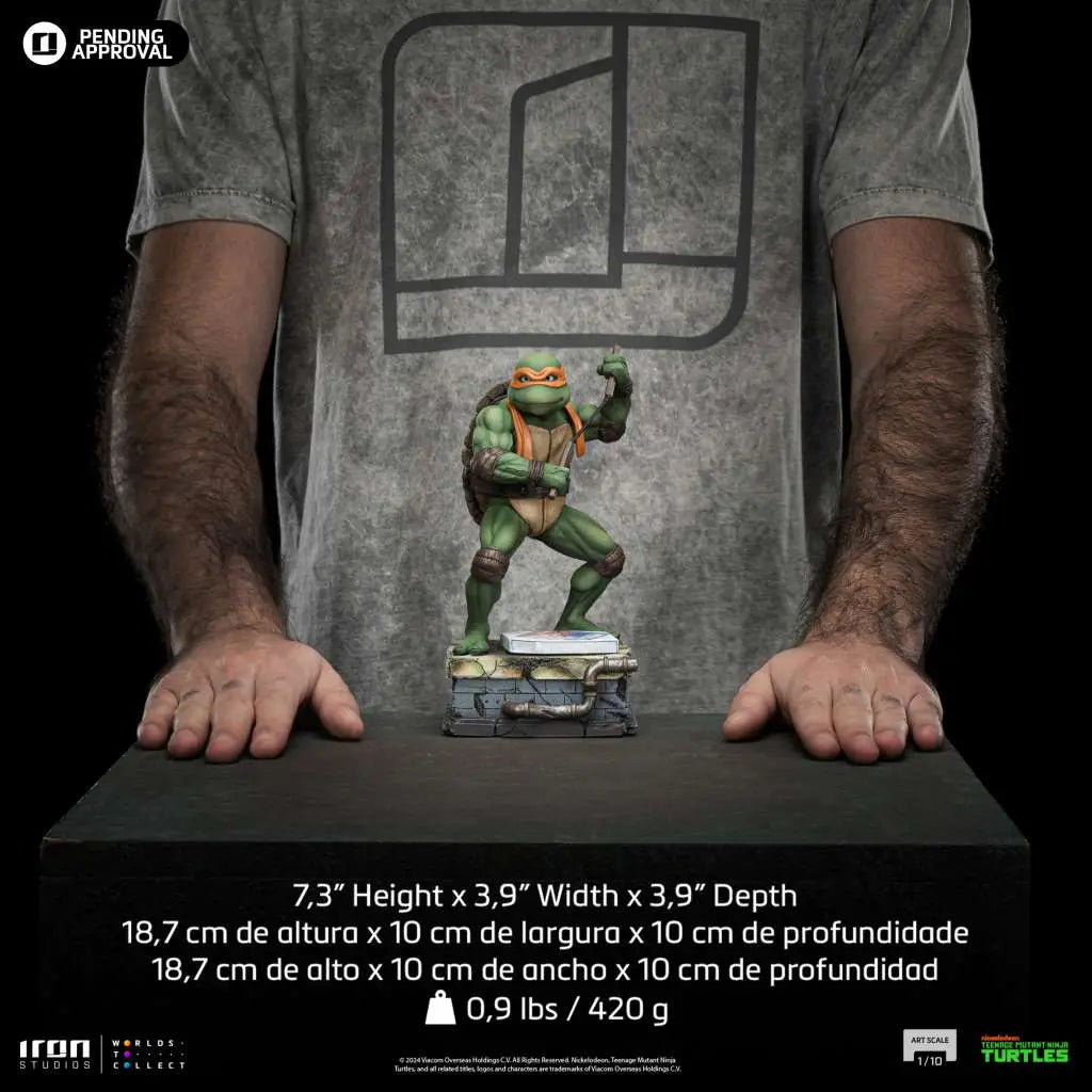 Teenage Mutant Ninja Turtles MOVIE MICHELANGELO 1/10 STATUE IRON STUDIOS