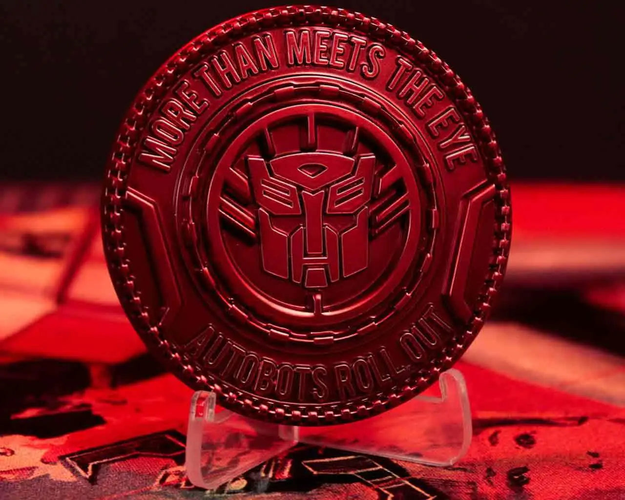 TRANSFORMERS 40TH ANNIVERSARY AUTOBOT MEDALLION FANATTIK