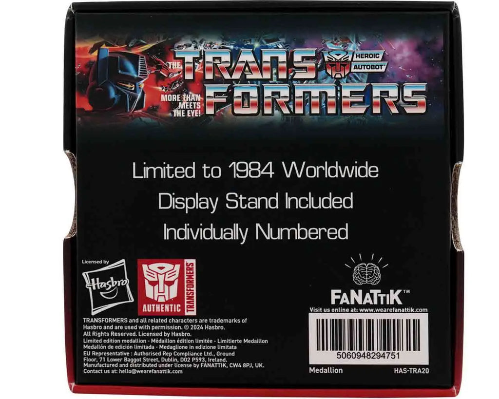 TRANSFORMERS 40TH ANNIVERSARY AUTOBOT MEDALLION FANATTIK