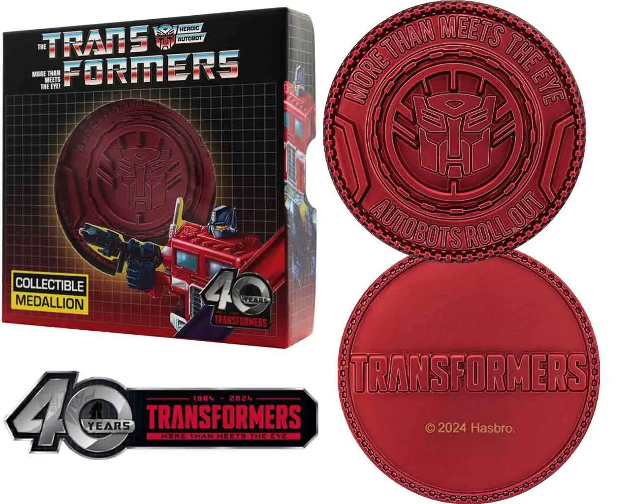 TRANSFORMERS 40TH ANNIVERSARY AUTOBOT MEDALLION FANATTIK
