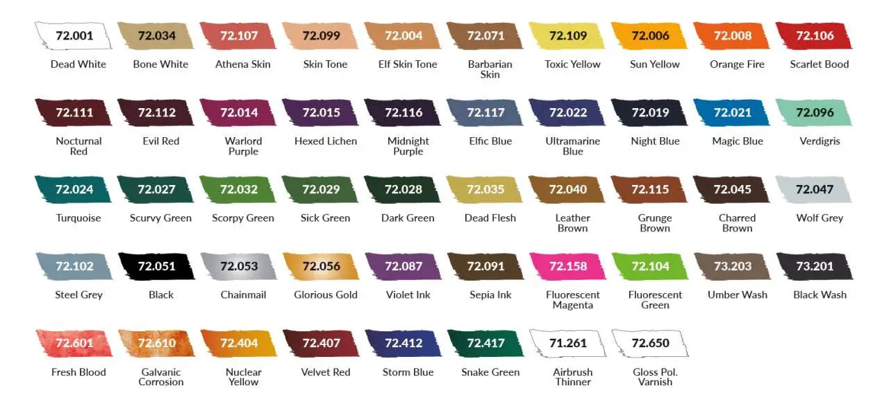 GAME COLOR INSPIRATION COLOR SET VALLEJO