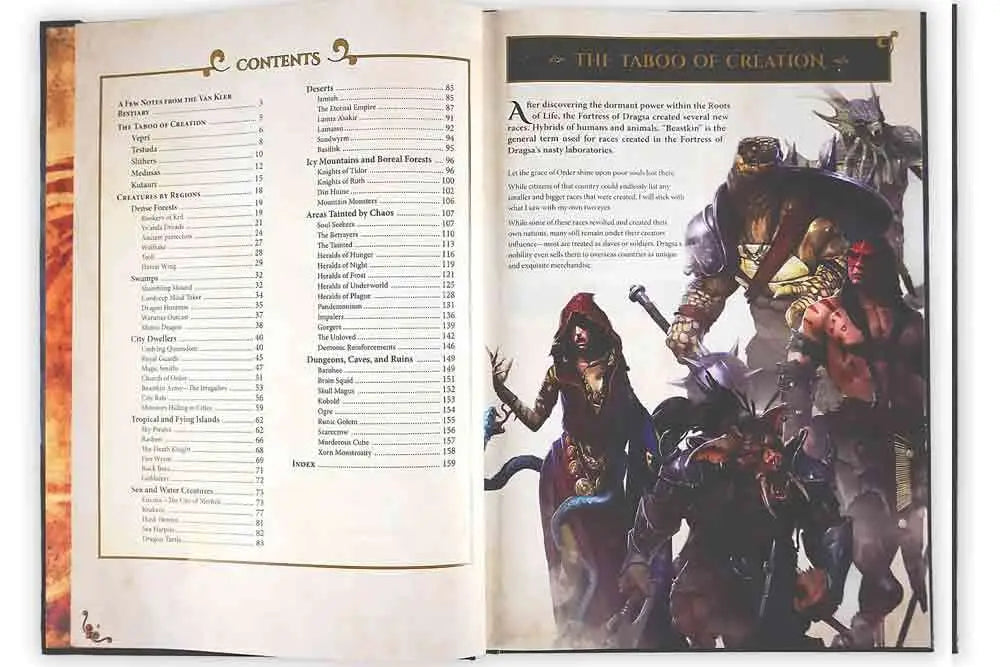 THE WORLD OF DEUSLAIR BESTIARY BOOK ARCHON GAMES