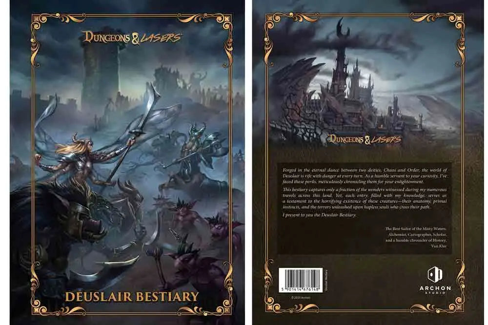 THE WORLD OF DEUSLAIR BESTIARY BOOK ARCHON GAMES