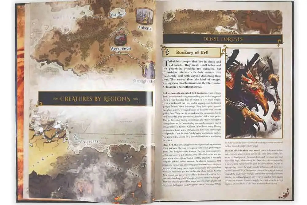 THE WORLD OF DEUSLAIR BESTIARY BOOK ARCHON GAMES