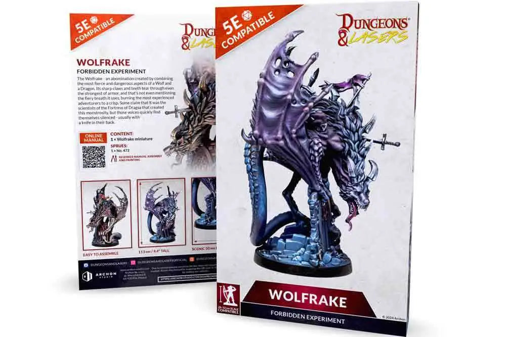 DUNGEONS & LASERS - DEUSLAIR - WOLFRAKE ARCHON GAMES