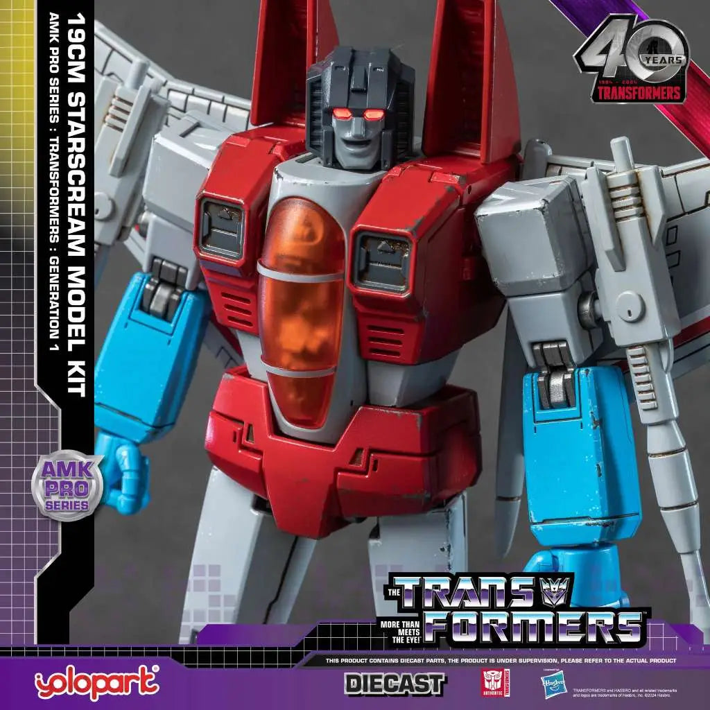 TRANSFORMERS GENERATION 1 AMK PRO STARSCREAM MODEL KIT YOLOPARK