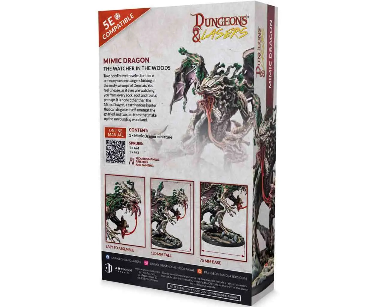 DUNGEONS & LASERS MIMIC DRAGON ARCHON GAMES