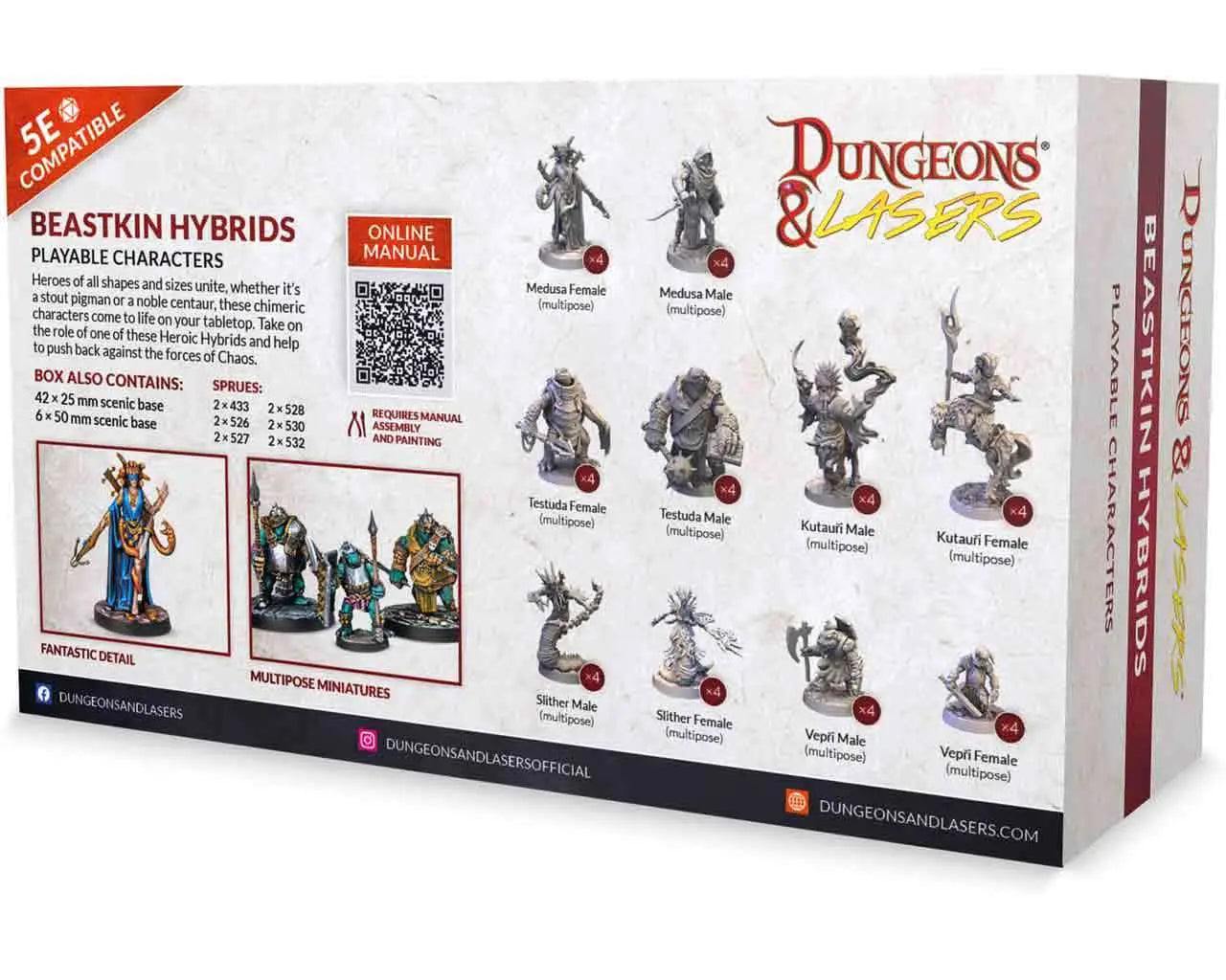 DUNGEONS & LASERS DEUSLAIR BEASTKIN HYBRIDS ARCHON GAMES