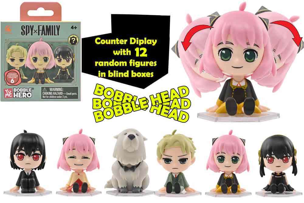 SPY X FAMILY BOBBLE HEAD DISPLAY 12 YuMe