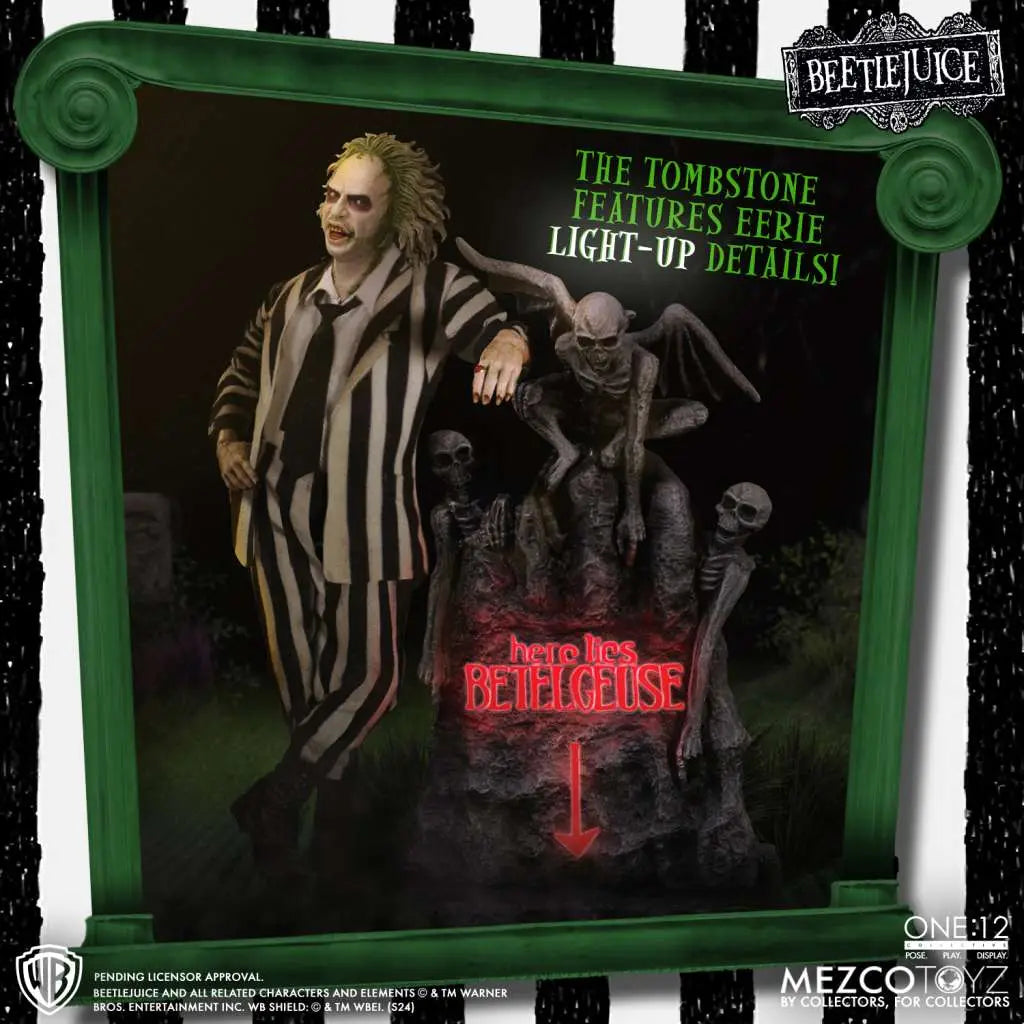 ONE 12 COLLECTIVE BEETLEJUICE DELUXE MEZCO TOYS