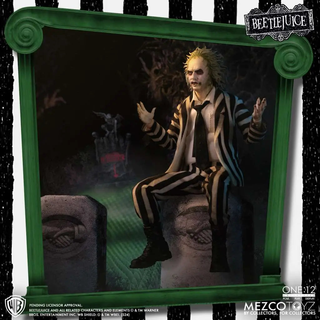 ONE 12 COLLECTIVE BEETLEJUICE DELUXE MEZCO TOYS