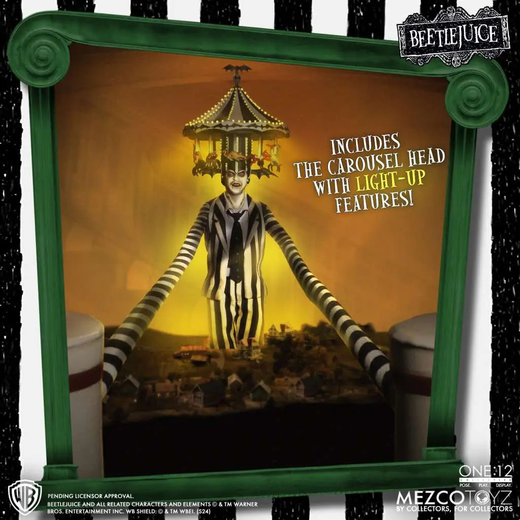 ONE 12 COLLECTIVE BEETLEJUICE DELUXE MEZCO TOYS