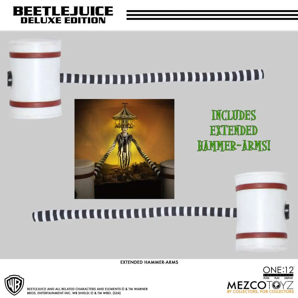 ONE 12 COLLECTIVE BEETLEJUICE DELUXE MEZCO TOYS