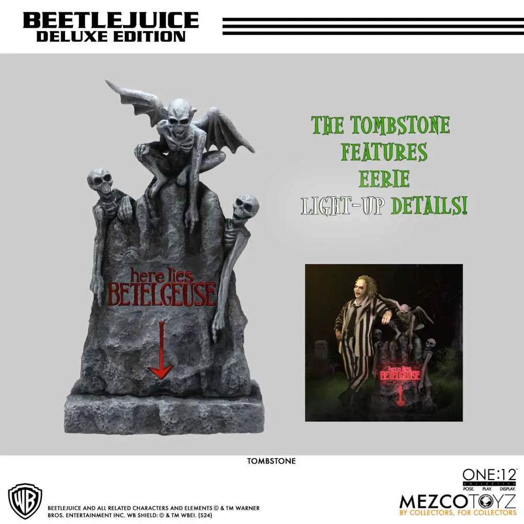 ONE 12 COLLECTIVE BEETLEJUICE DELUXE MEZCO TOYS