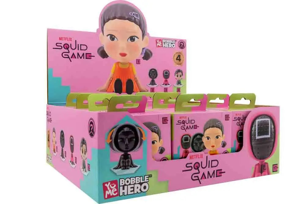 SQUID GAME BOBBLE HEAD BLIND BOXES COUNTER DISPLAY 12 UNITS YuMe