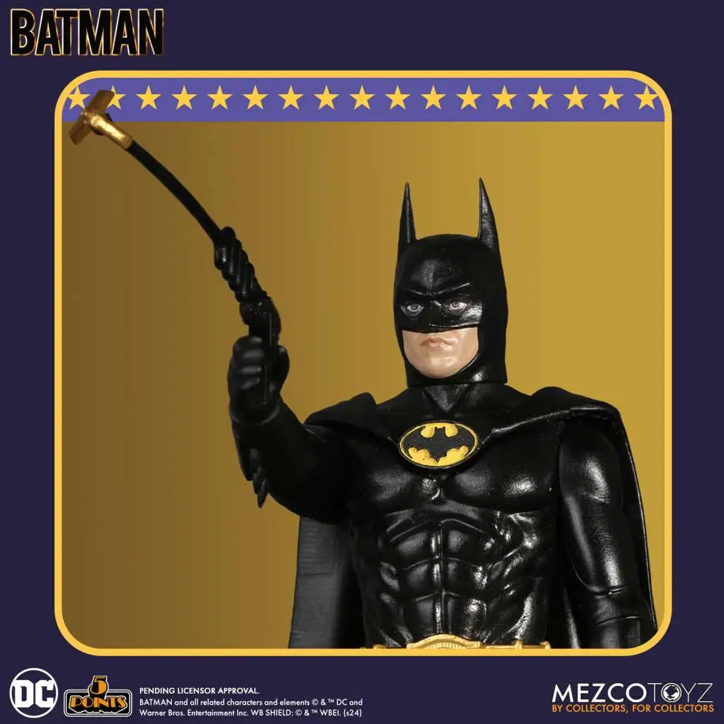 5 POINTS 1989 BATMAN SET (3) MEZCO TOYS