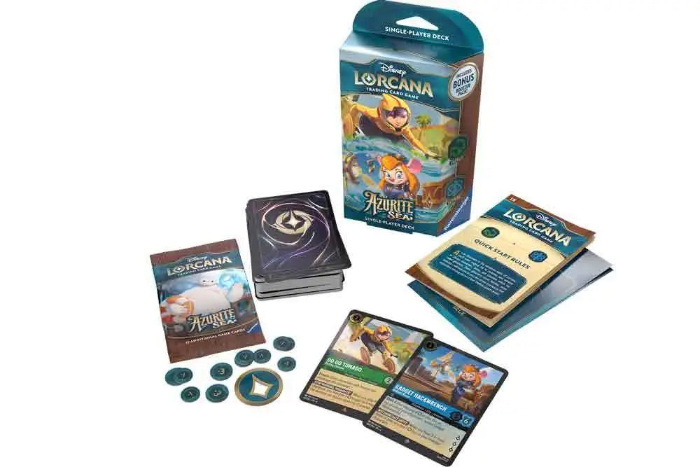 LORCANA AZURITE SEA STARTER DECK DISPLAY 8 DECKS ENGLISH Ravensburger