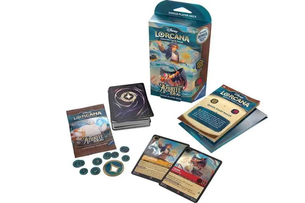 LORCANA AZURITE SEA STARTER DECK DISPLAY 8 DECKS ENGLISH Ravensburger