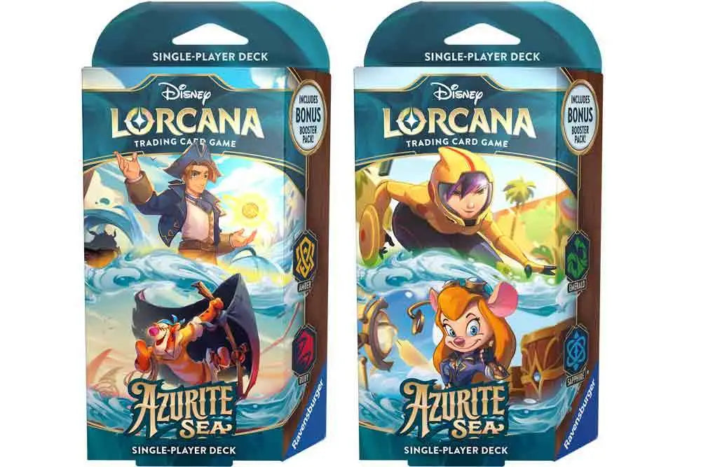 LORCANA AZURITE SEA STARTER DECK DISPLAY 8 DECKS ENGLISH Ravensburger