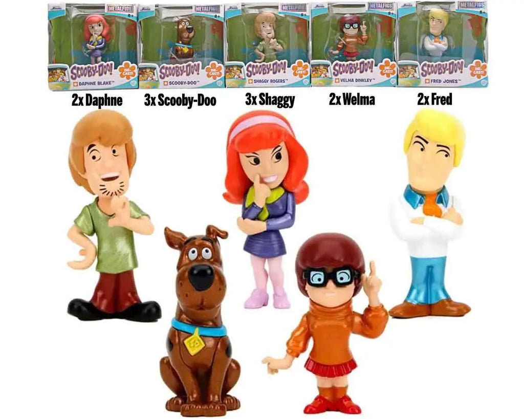 SCOOBY DOO METAL FIGURE COUNTER DISPLAY 12 Jada Toys