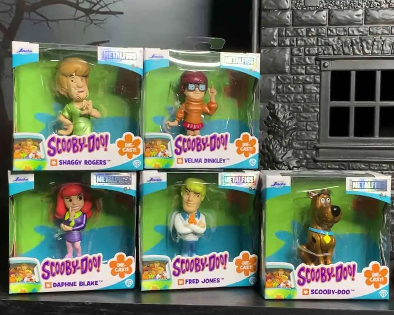 SCOOBY DOO METAL FIGURE COUNTER DISPLAY 12 Jada Toys