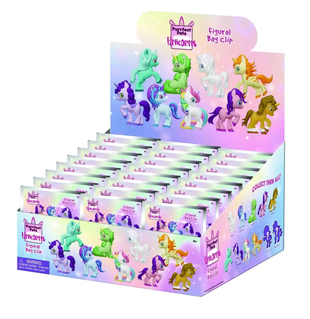 UNICORNS S1 3D BAG CLIP BLIND BOX DISPLAY 24 MONOGRAM