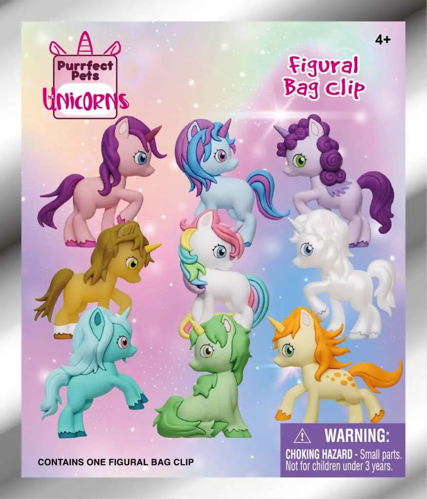 UNICORNS S1 3D BAG CLIP BLIND BOX DISPLAY 24 MONOGRAM