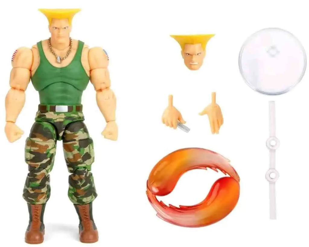 STREET FIGHTER 2 GUILE DE LUXE ACTION FIGURE SCALE 1 12 Jada Toys