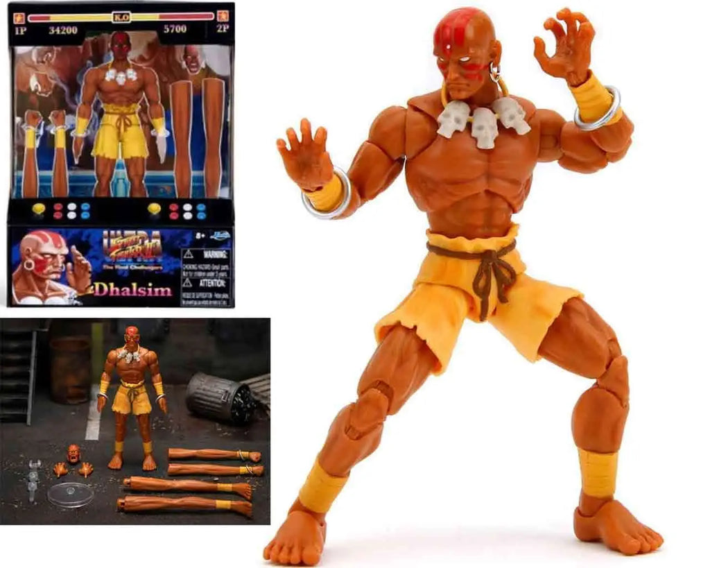 STREET FIGHTER 2 DHALSIM DE LUXE ACTION FIGURE SCALE 1 12 Jada Toys