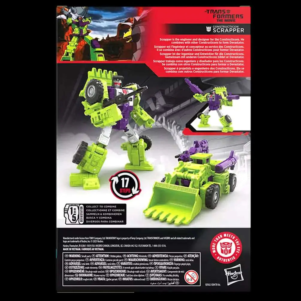 TRANSFORMERS STUDIO SERIES THE MOVIE SCRAPPER ACTION FIGURE HASBRO