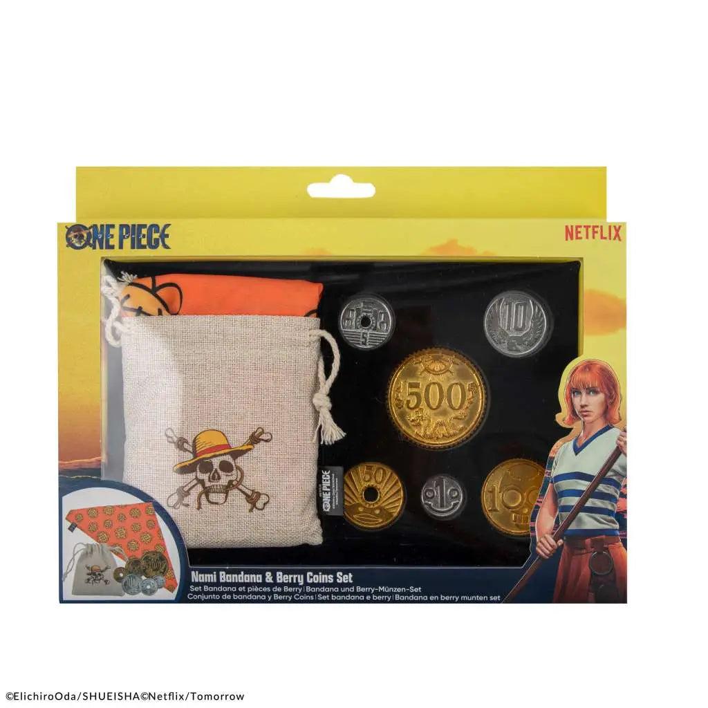 ONE PIECE NAMI BANDANA AND BERRY COINS SET CINEREPLICAS