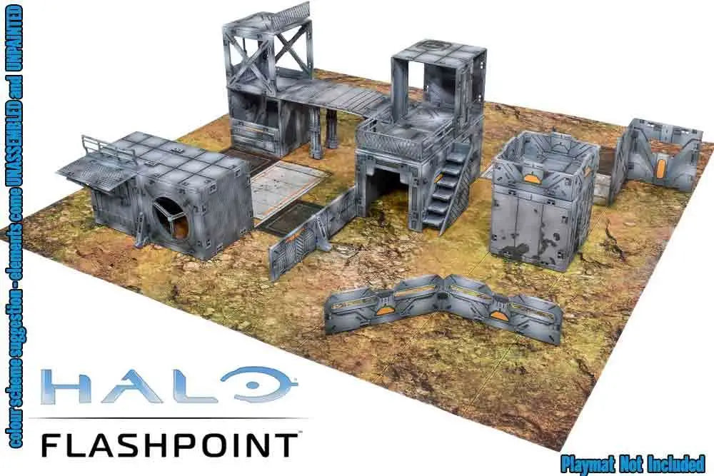 HALO FLASHPOINT DELUXE BUILDABLE 3D TERRAIN SET MANTIC