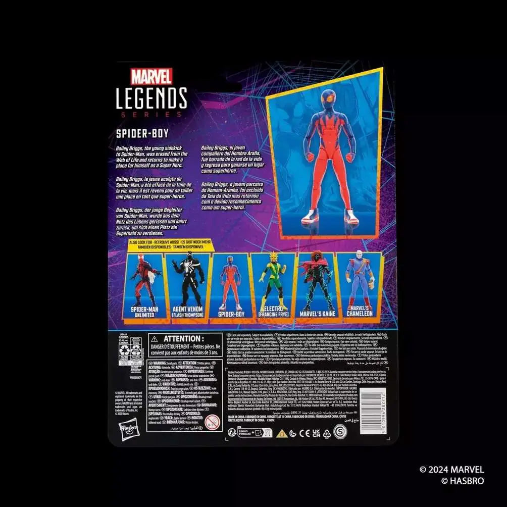MARVEL LEGENDS Spider-Man VINTAGE SPIDER BOY ACTION FIGURE HASBRO
