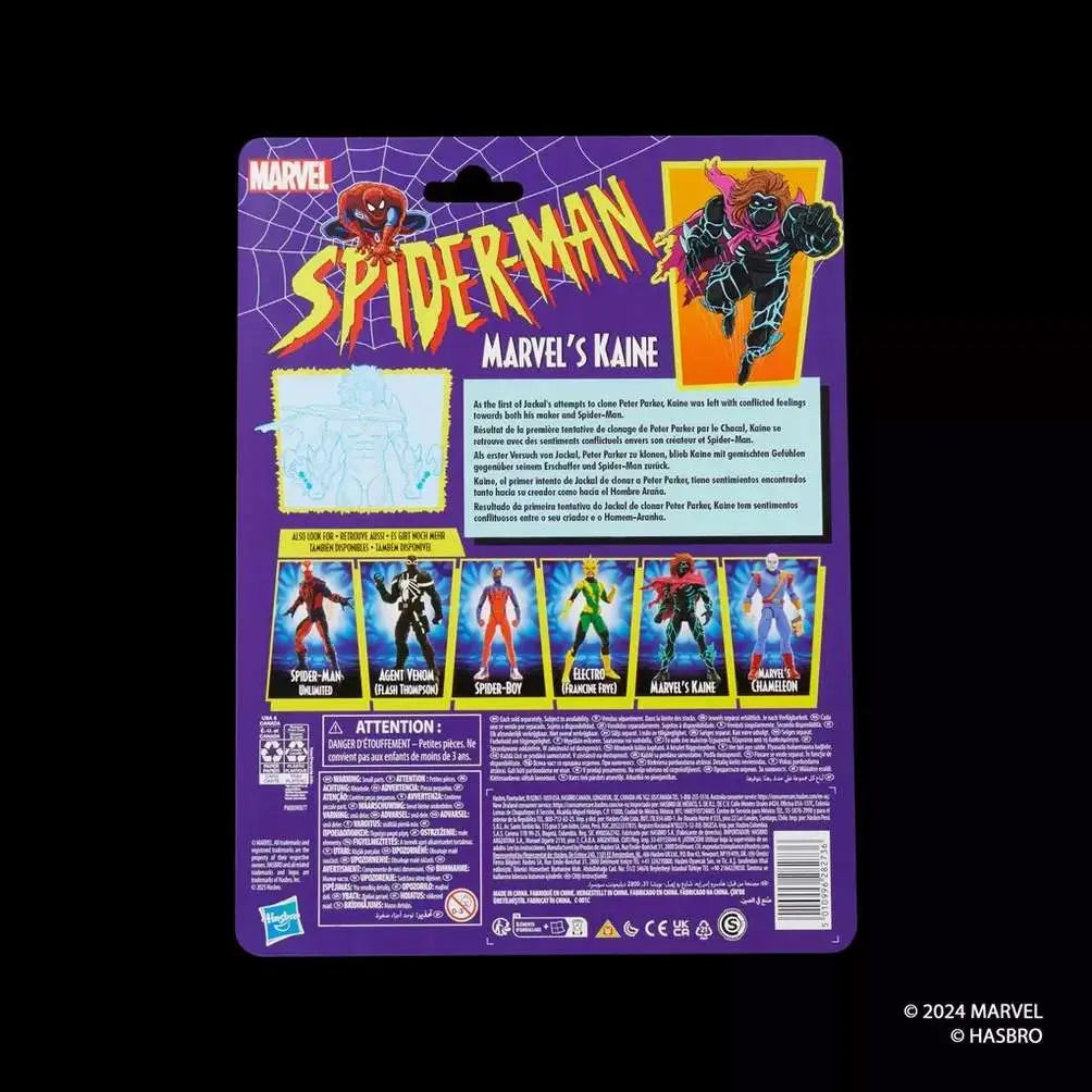 MARVEL LEGENDS Spider-Man VINTAGE KAINE ACTION FIGURE HASBRO
